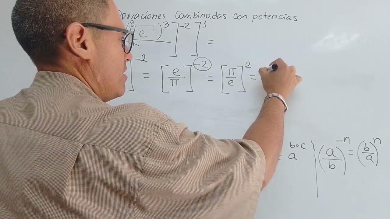 Operaciones combinadas con potencias. 