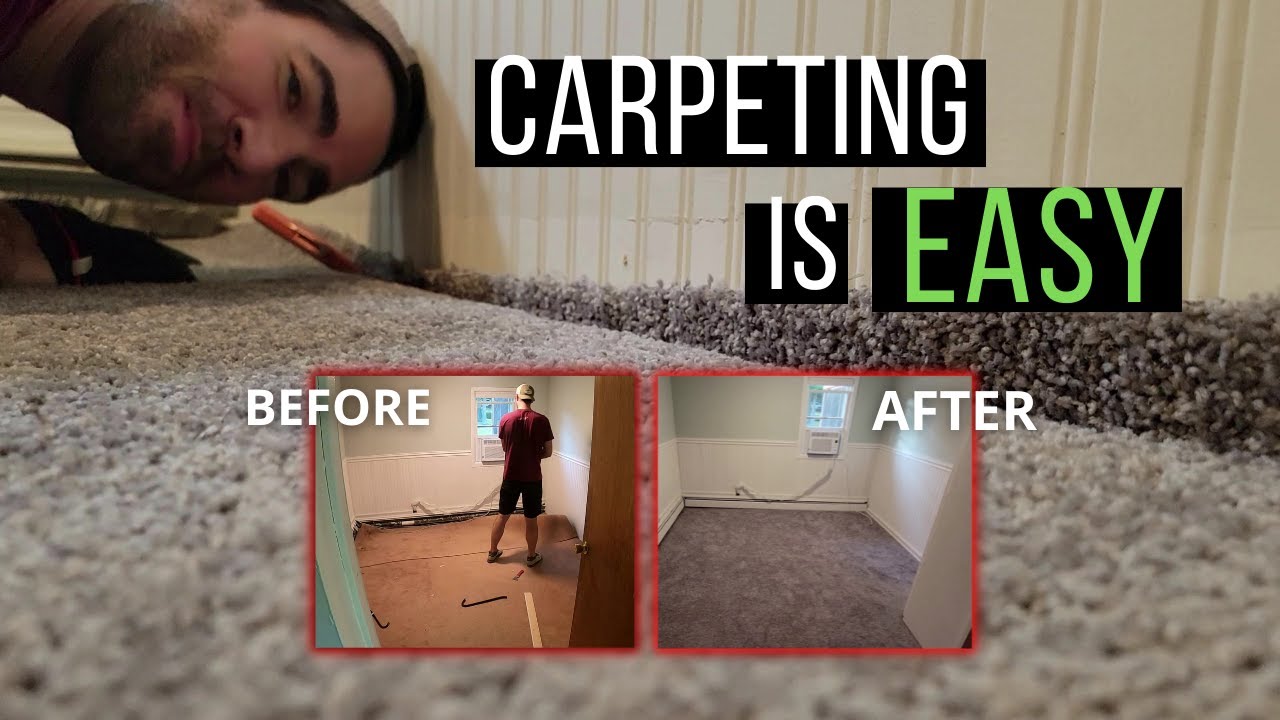 Installing wall to wall carpeting myself | Full Process