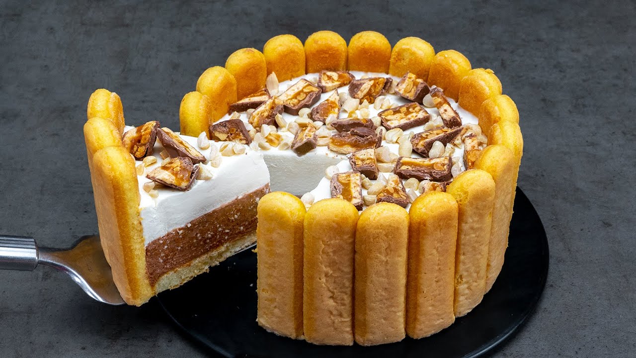 Домашний торт Сникерс, без выпечки!