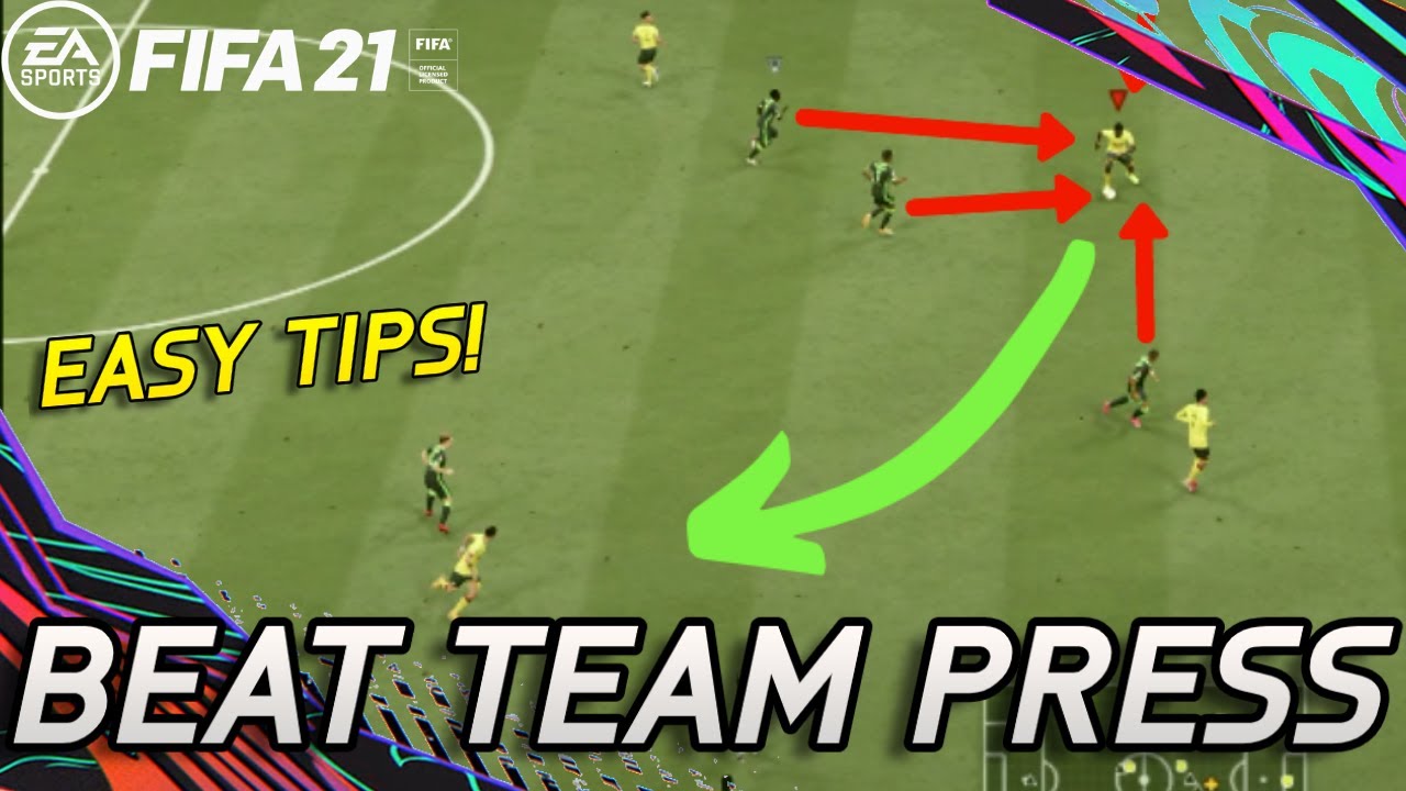 HOW TO BEAT TEAM PRESS IN FIFA 21! EASY TIPS