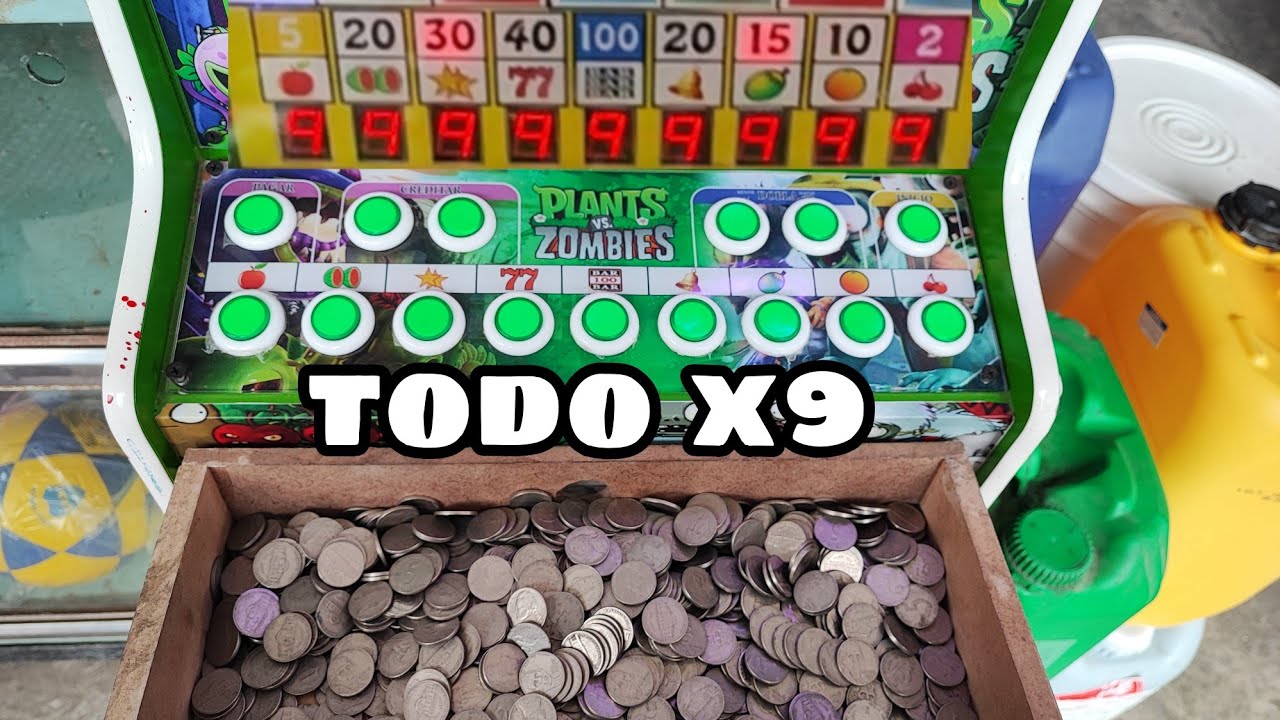 metemos 500 monedas y le damos todo x9 en la maquinita🤑🤑🤑