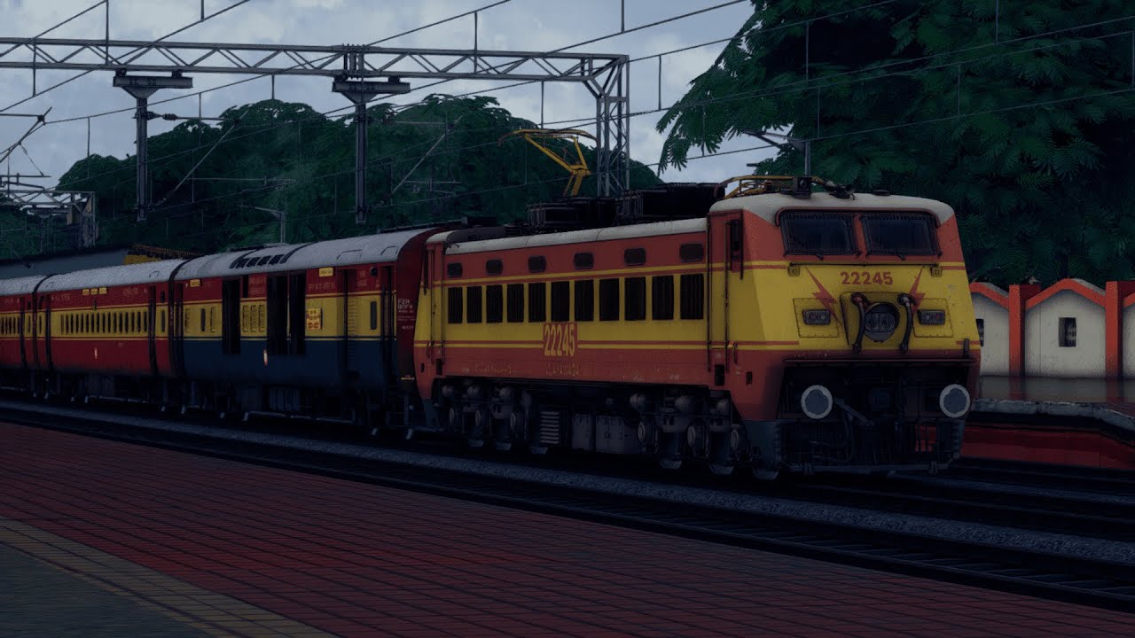 Indian Railways Train Simulator Full Journey on NOSTALGIA SERIES 12437 Rajdhani Express