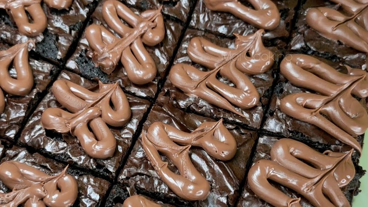 Perfect FUDGY BROWNIES + Nutella Topping | Brownies Kedut Resepi Gerenti Jadi 👍