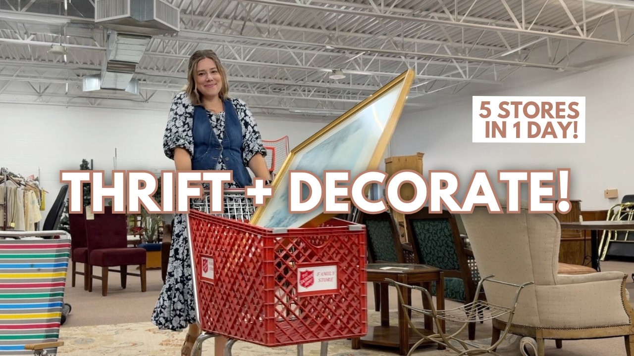The ultimate *cozy* home decor thrift trip | THRIFT WITH ME |  ECOVACS DEEBOT X9 PRO OMNI