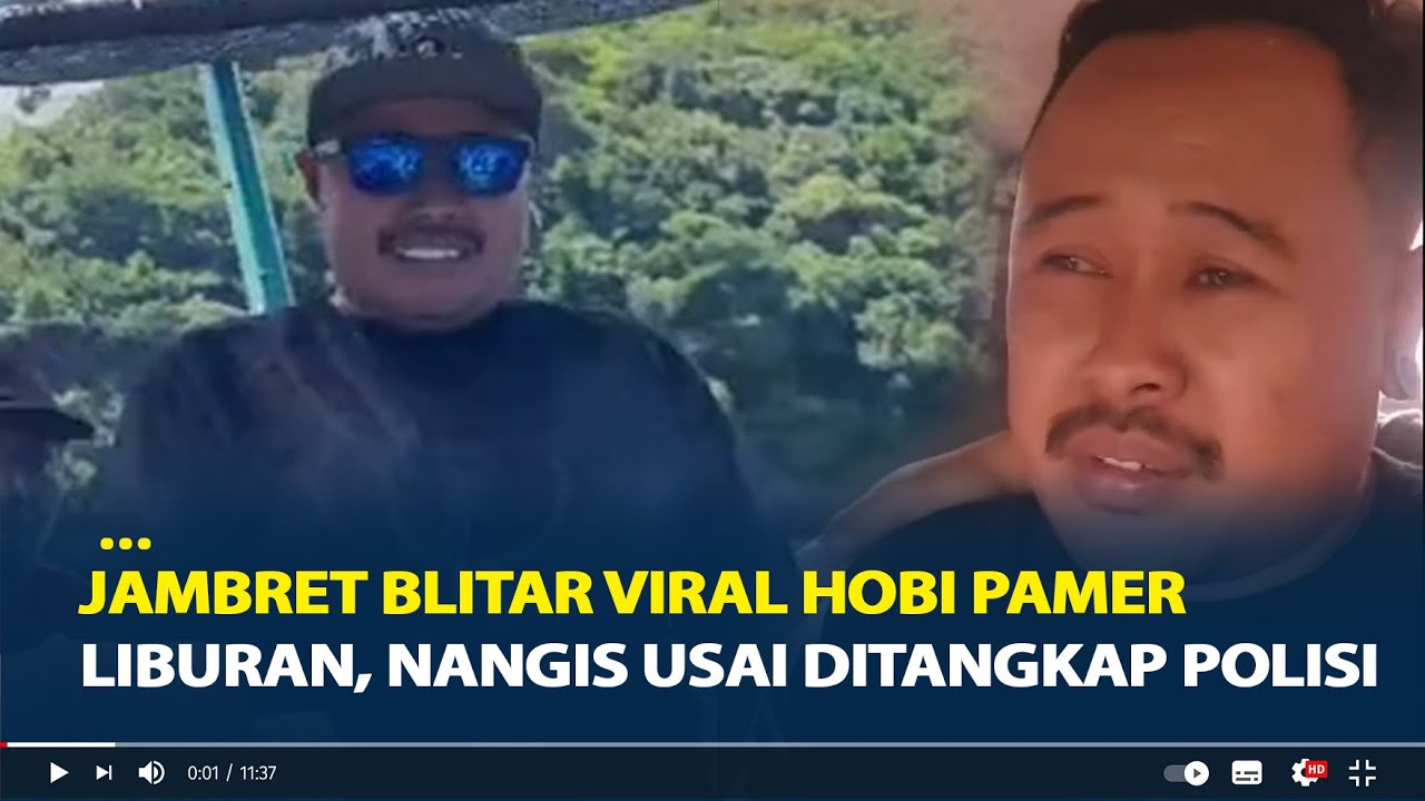 Sosok Atenk, Jambret Blitar Viral Hobi Pamer Liburan, Nangis Usai Ditangkap Polisi