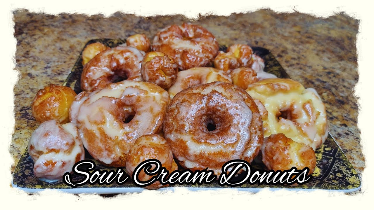 Old Fashioned Sour Cream Donuts | Sour Cream Doughnuts | How To Make Donuts | Donut Recipes