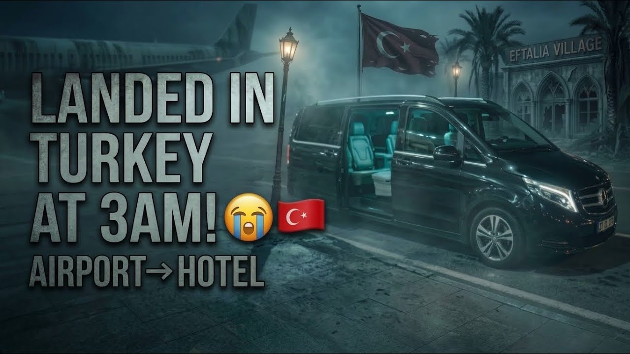 WE LANDED IN TURKEY 🇹🇷 AT 3AM! 😭✈️ | From Airport to Eftalia Village 🏨