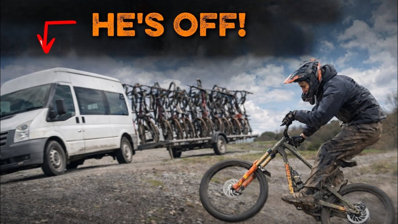 RACING The UPLIFT Van DOWNHILL!
