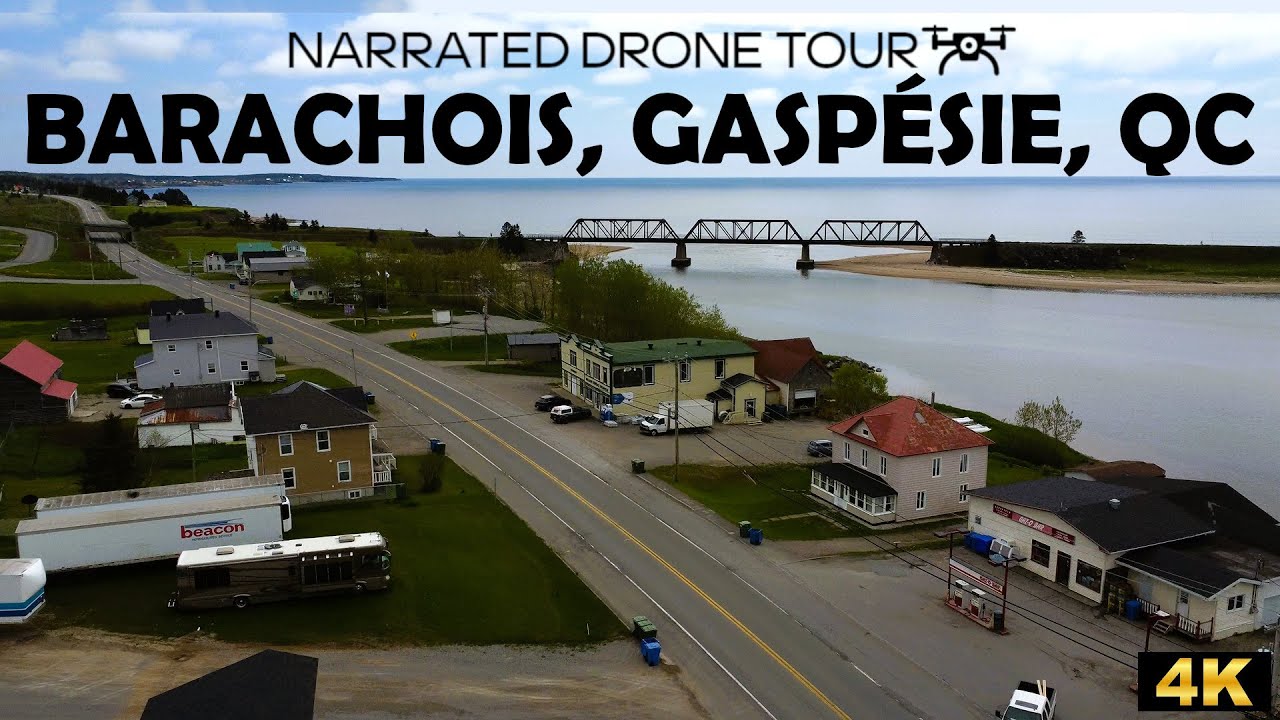 ⚜️ Mesmerizing Aerial Views of Barachois, Gasp&eacute;sie, Qu&eacute;bec 🇨🇦 | DJI Mini 2 Drone in 4K! 🛩️