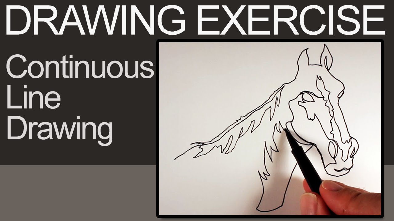 Continuous Line Drawing - Drawing Exercise