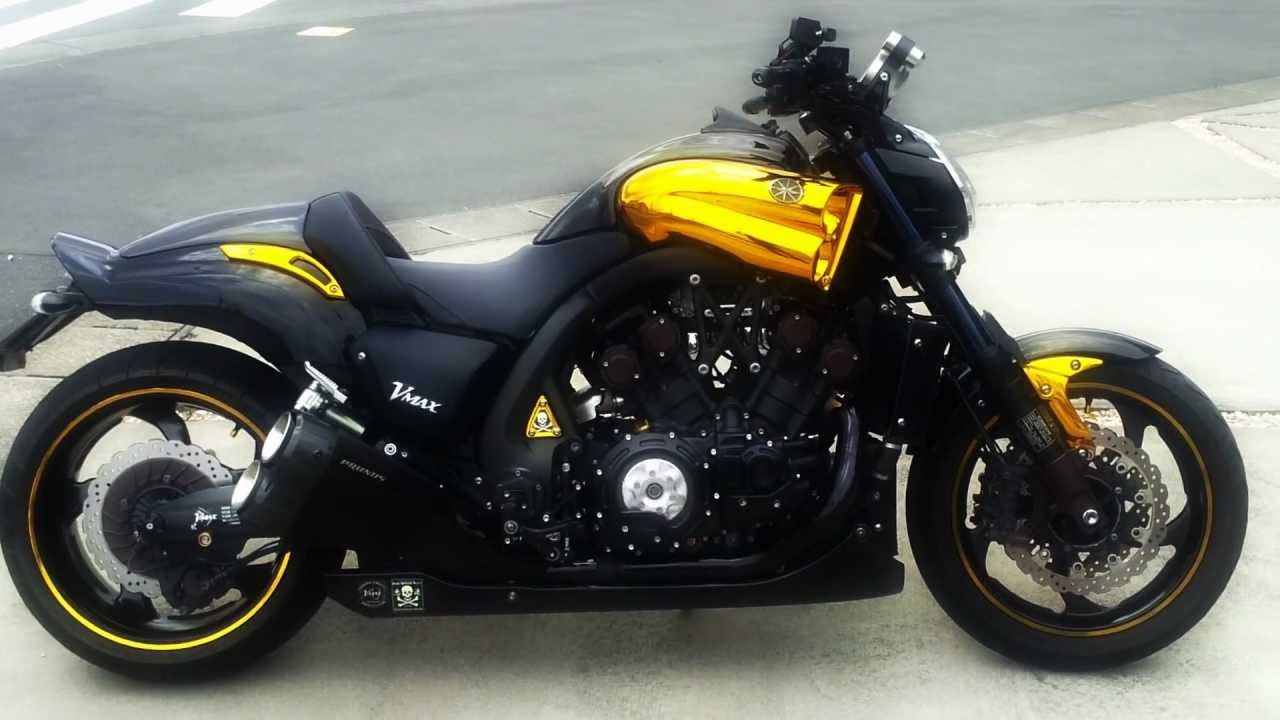 新型VMAX 1700 OTEC アルマイトフルキット＆プラナスマフラーサウンド