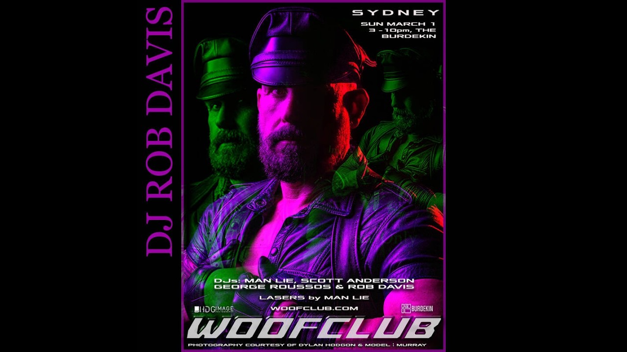 DJ Rob Davis - WoofClub Sydney Mardi Gras Weekend 2026