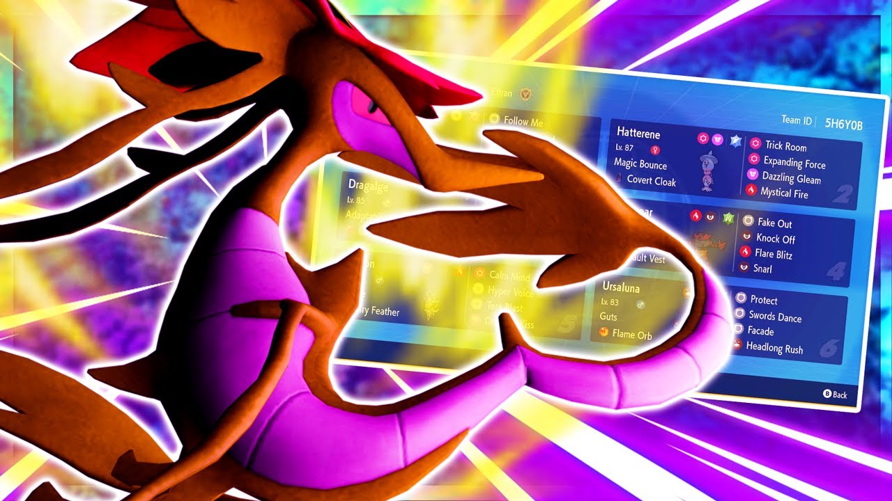 STELLAR TERA ADAPTABILITY DRAGALGE TRICK ROOM in VGC 2025 Regulation H