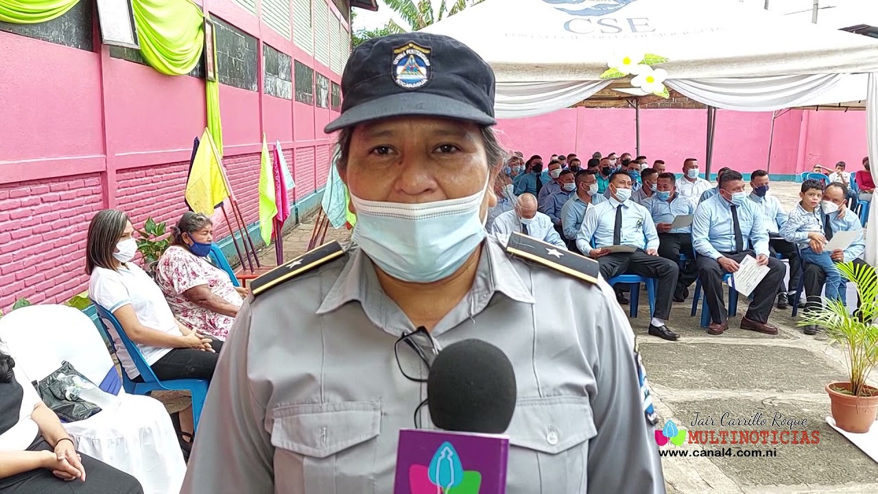 50 reos del Sistema Penitenciario de Chinandega se gradúan de Educación Primaria