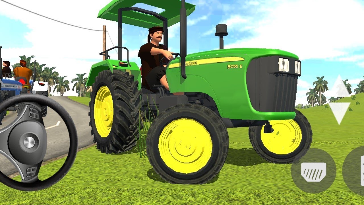 TRANSPORTING tractor driving 3d #fs22 4x4 John Deere farm road tractor Offroding Android gameplay