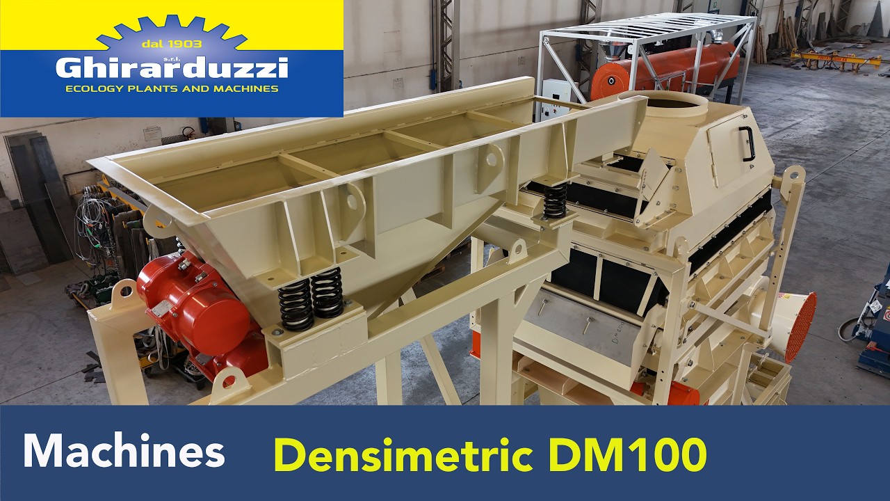 Wood and Fine Inert Materials Separation – DM100 Densimetric Separator – Ghirarduzzi Srl