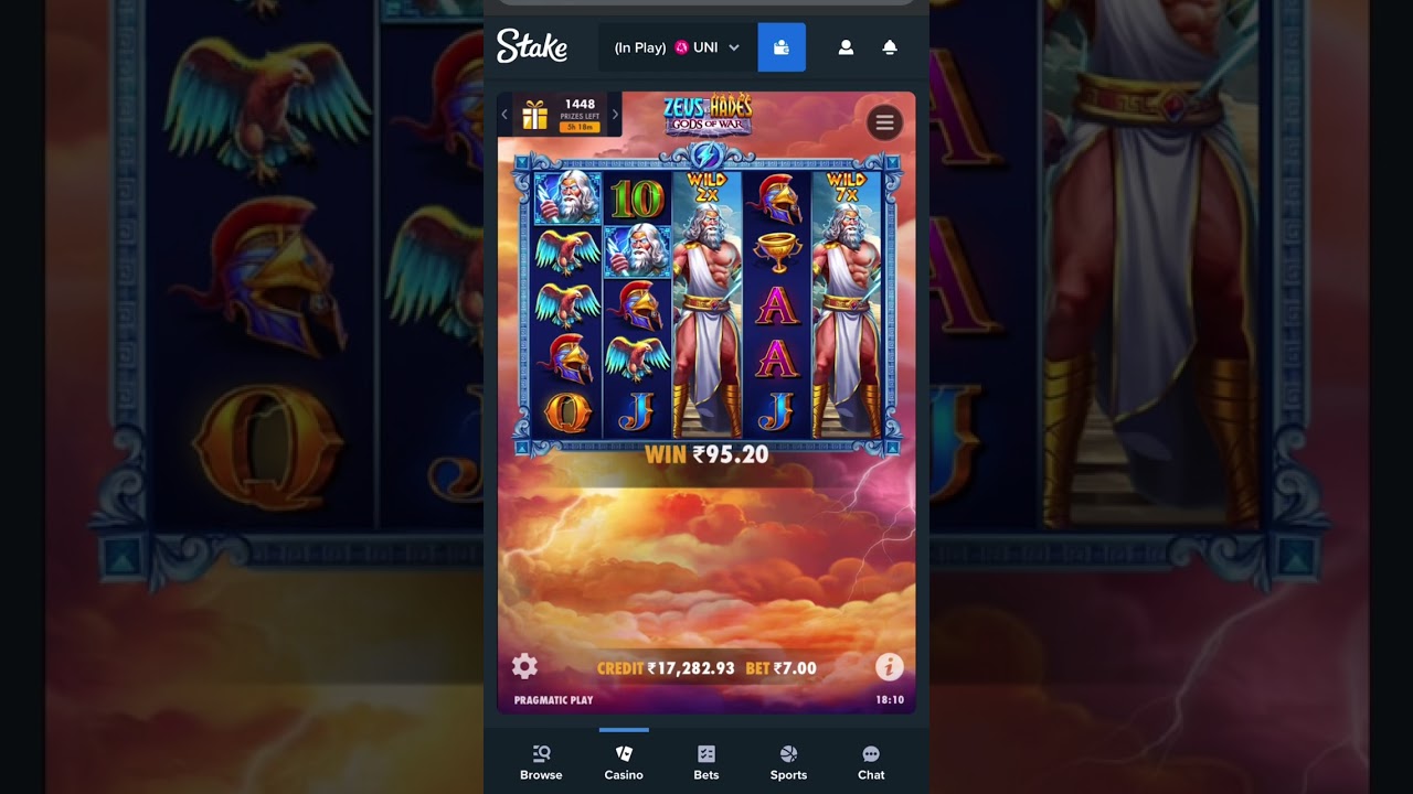 ZEUS VS HADES SLOT IN STAKE 🎰