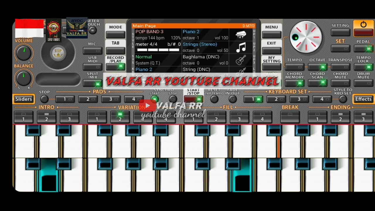 ORG lagu november rain guns n'roses cover valfa rr#gunsnroses #mkschannel #valfarr
