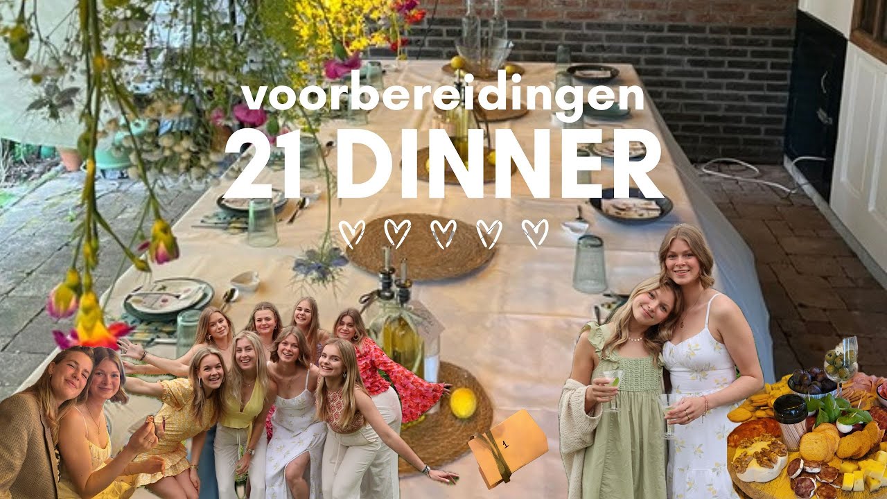 Voorbereidingen 21 diner!! | alle spullen halen, tafelsetting & mijn verjaardag!