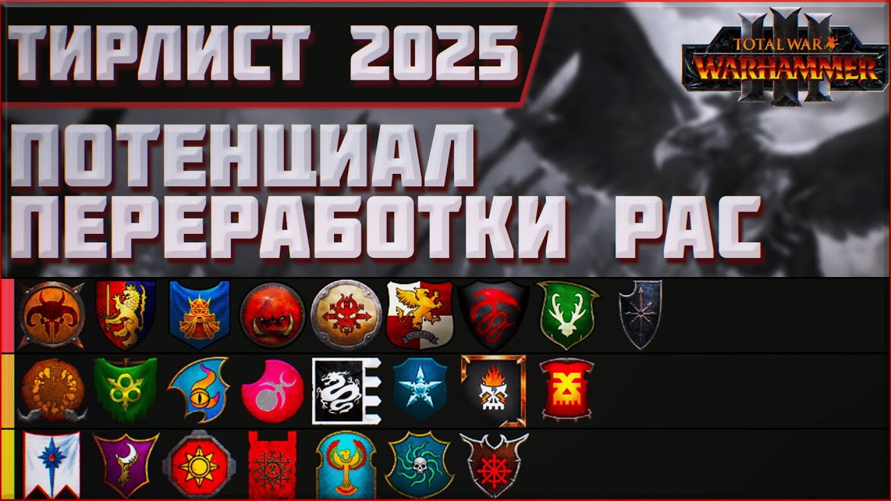 НЕОБХОДИМЫЕ ПЕРЕРАБОТКИ РАС - TOTAL WAR: WARHAMMER 3 | Tier List 2025