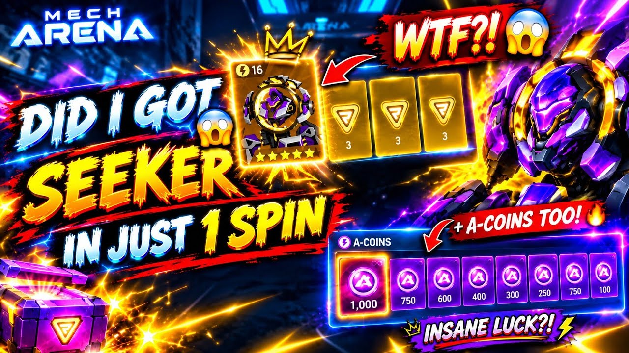 🤯 SEEKER & SUPPRESSOR 6 FROM ONE SPIN?! | A-coins offer is crazy😱|Mech Arena