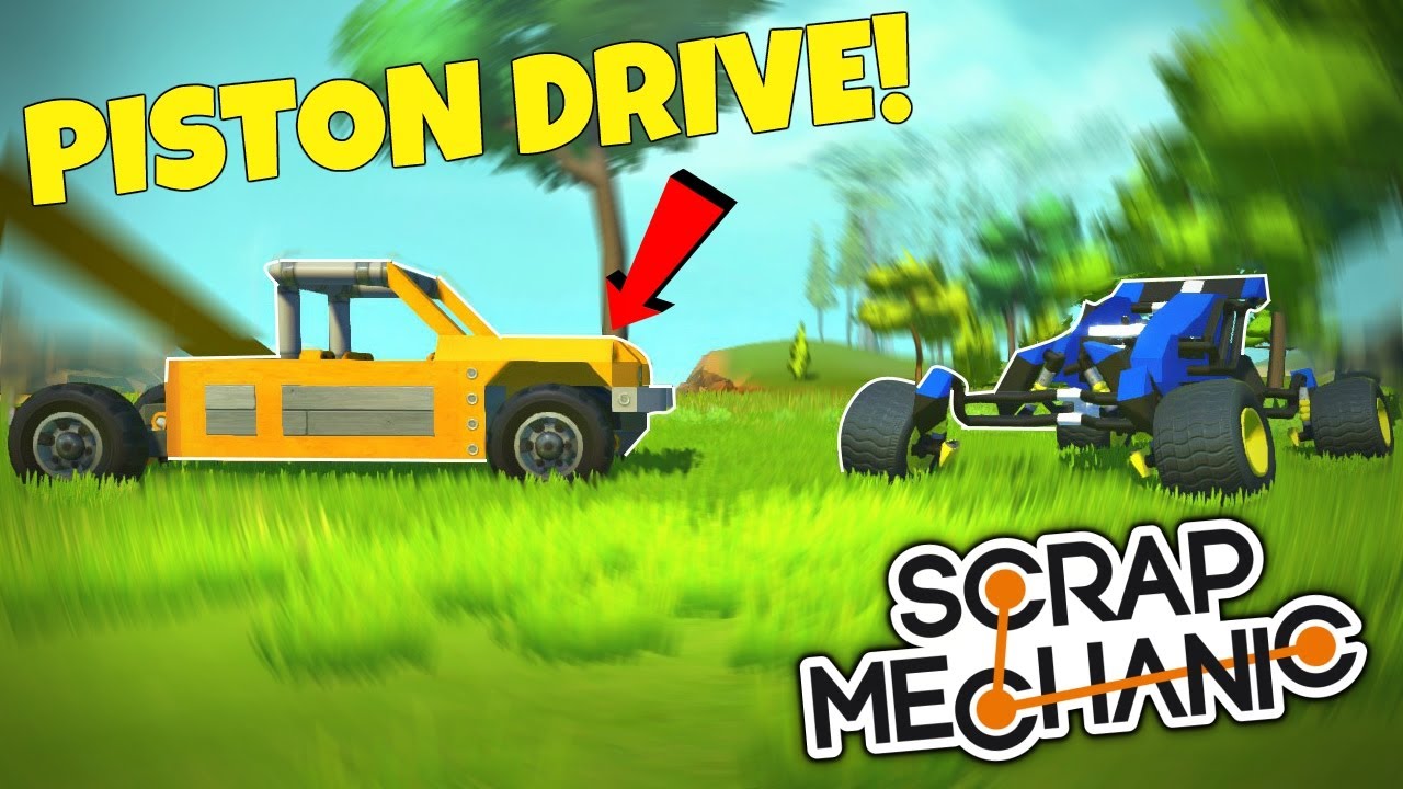PISTON DRIVE CAR, SCI-FI BUGGY, and MORE! - Scrap Mechanic Piston Update Gameplay (Viewer Creations)