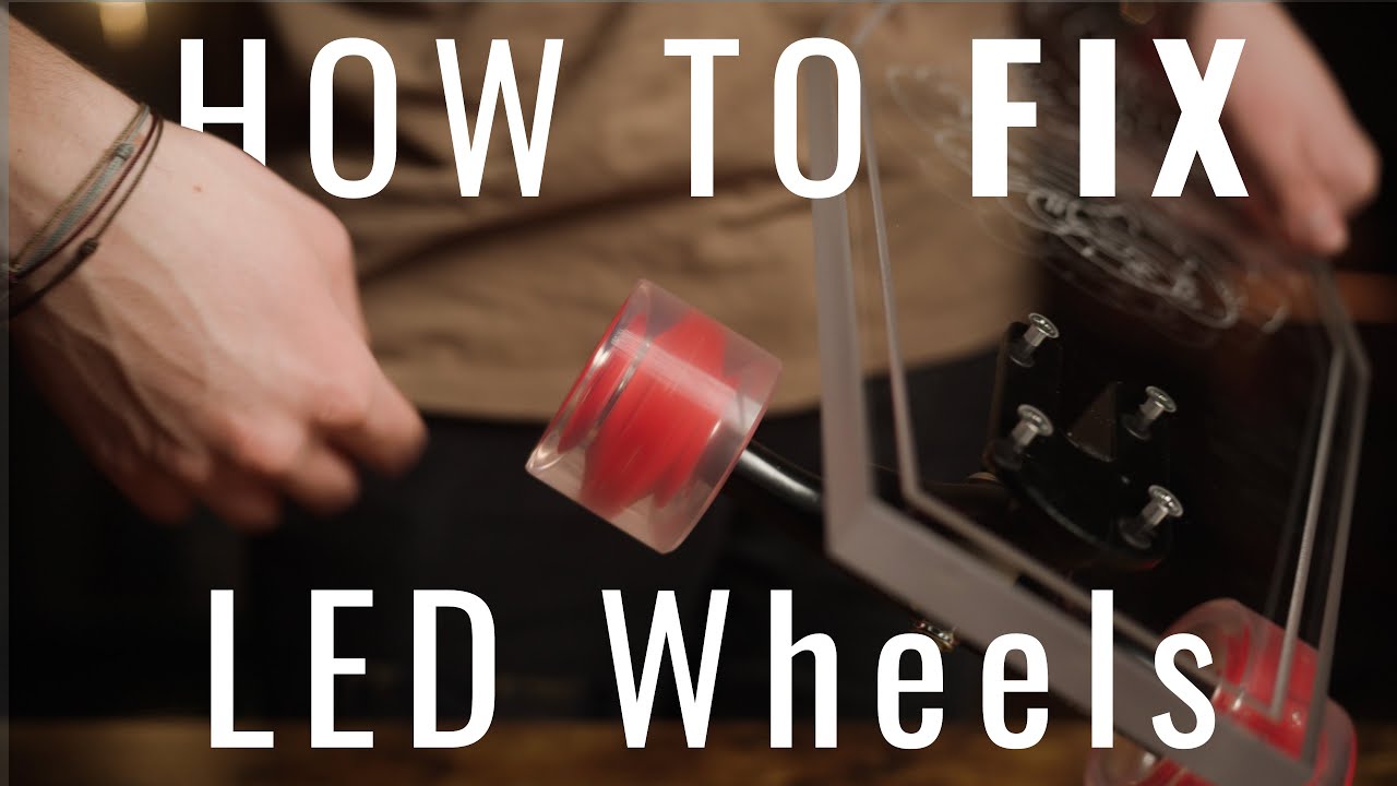 How to fix LED longboard wheels if they stop lighting up?