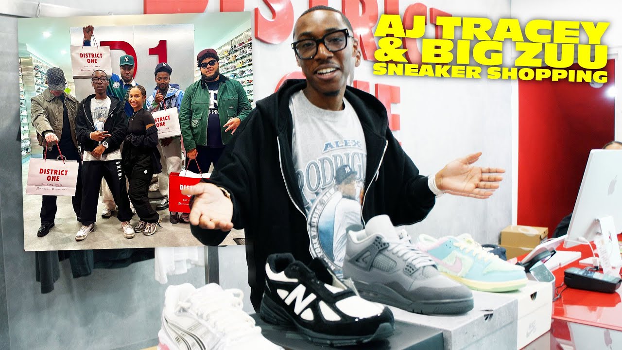 Sneaker Shopping with AJ Tracey & Big Zuu at District One NY
