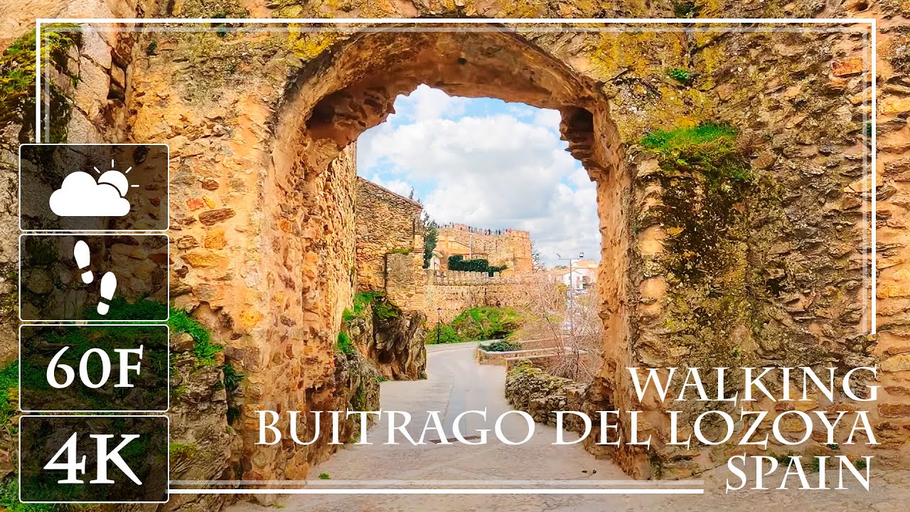 Paseando por Buitrago del Lozoya | Sitios más bonitos de Buitrago del Lozoya | 4K 60fps