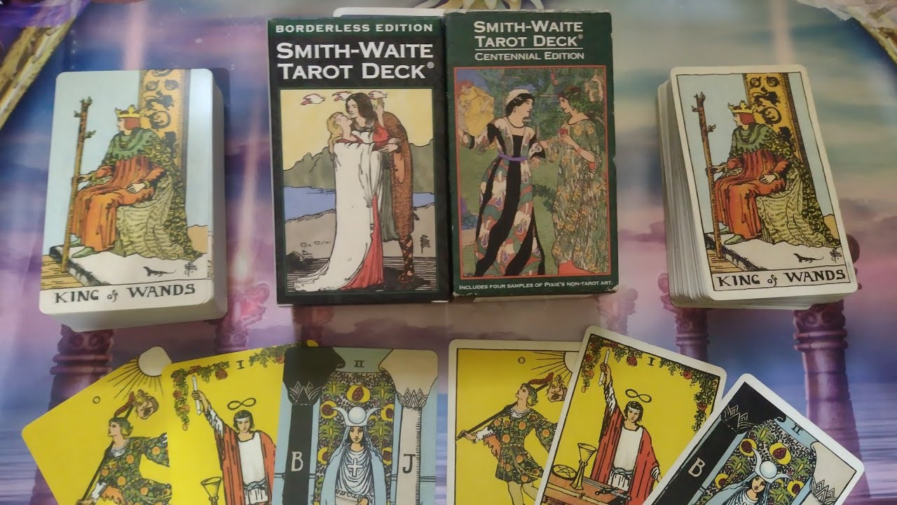 Smith - Waite Tarot Edição Centenária (comparativo com edição Bordeless)