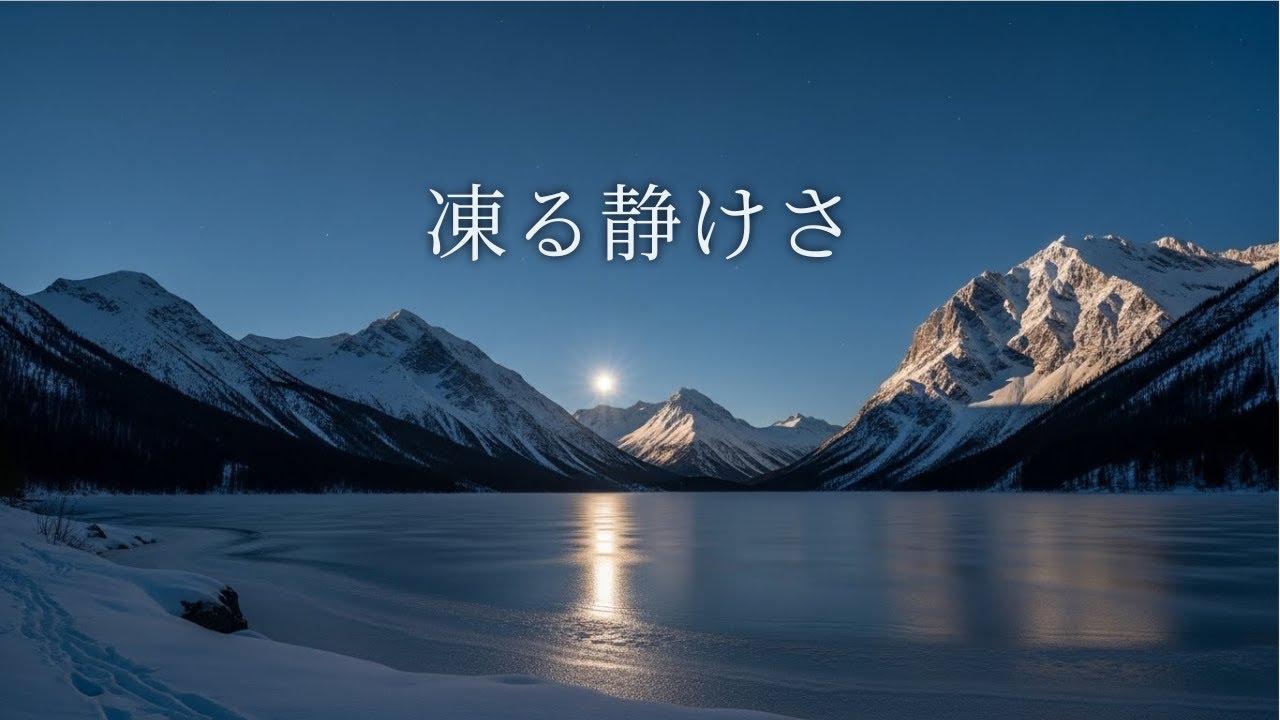 静寂が凍る夜に｜心をほどくピアノとバイオリンFrozen Silence Night｜Calm Piano & Violin