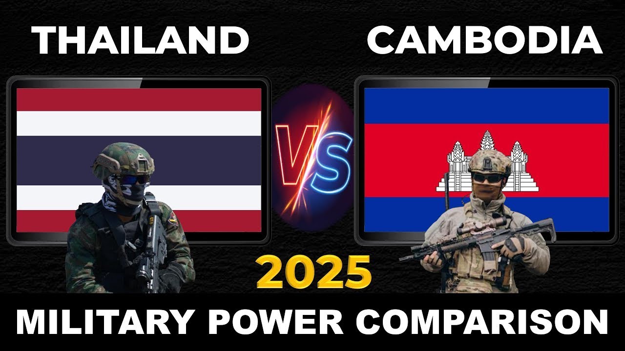Thailand vs Cambodia Military Power 2025 | Army, Air Force, Navy, Budget