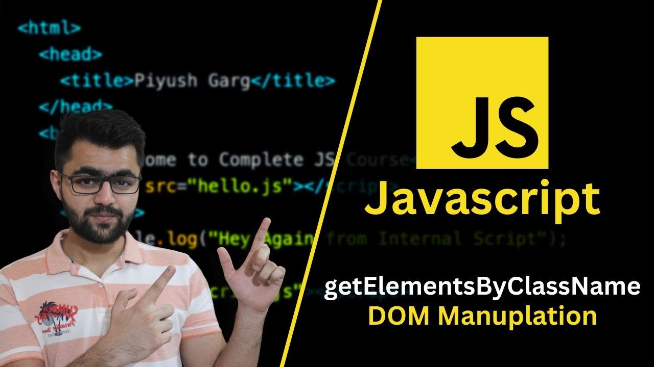 Get Elements By Class Name in Javascript - DOM Manipulation