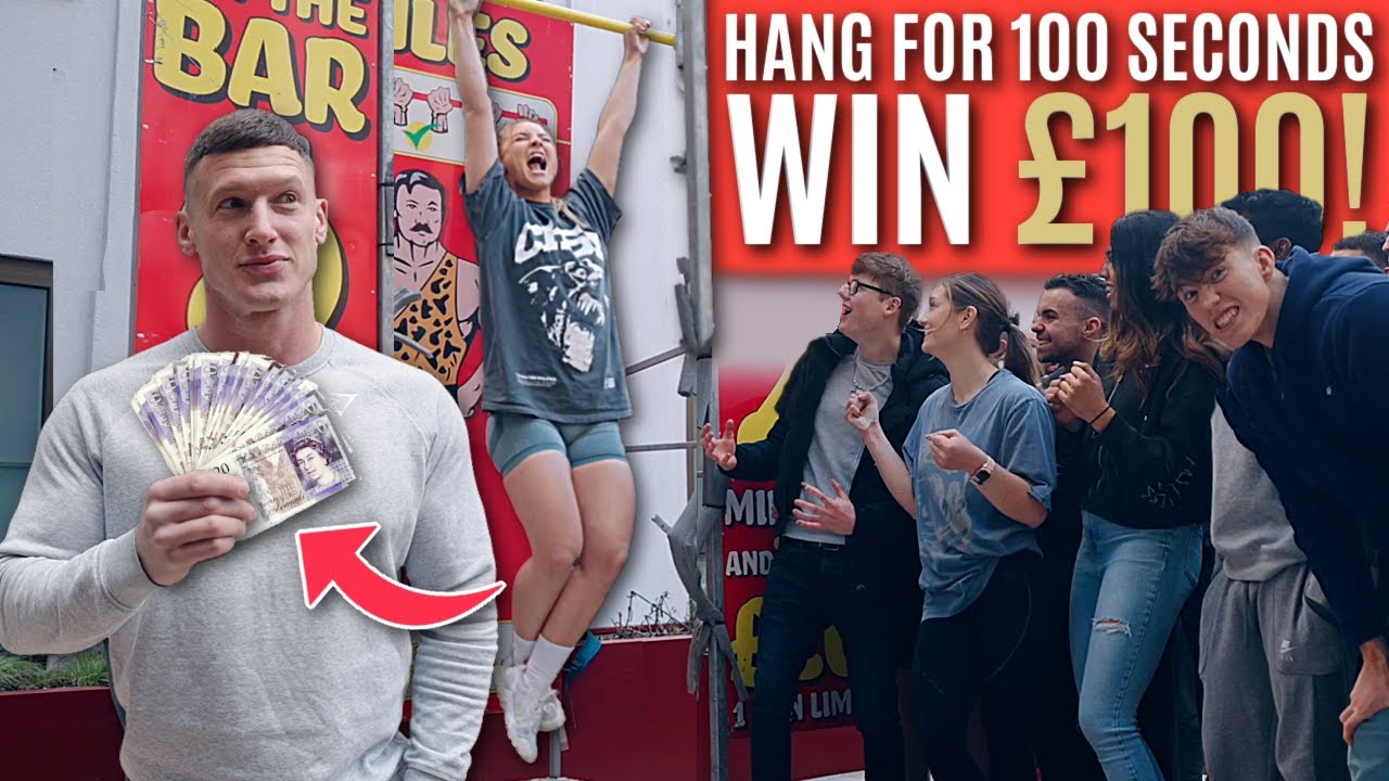 Hang for 100 seconds, WIN £100!