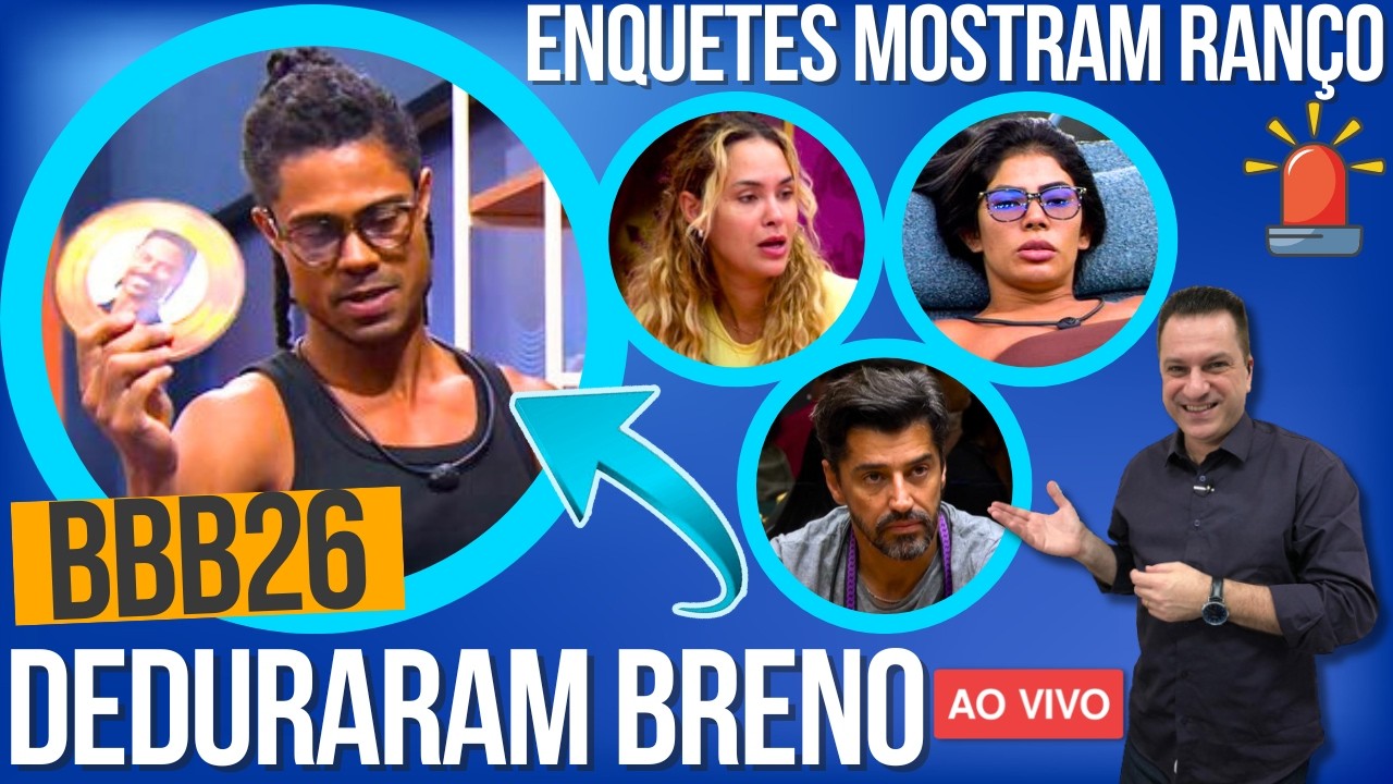 🔴BBB26: CLIMÃO! BRENO DESCOBRE MARCIELE, BABU GROSSO AJUDA? JORDANA ALERTA, GIRO ENQUETES! SINCERÃO!