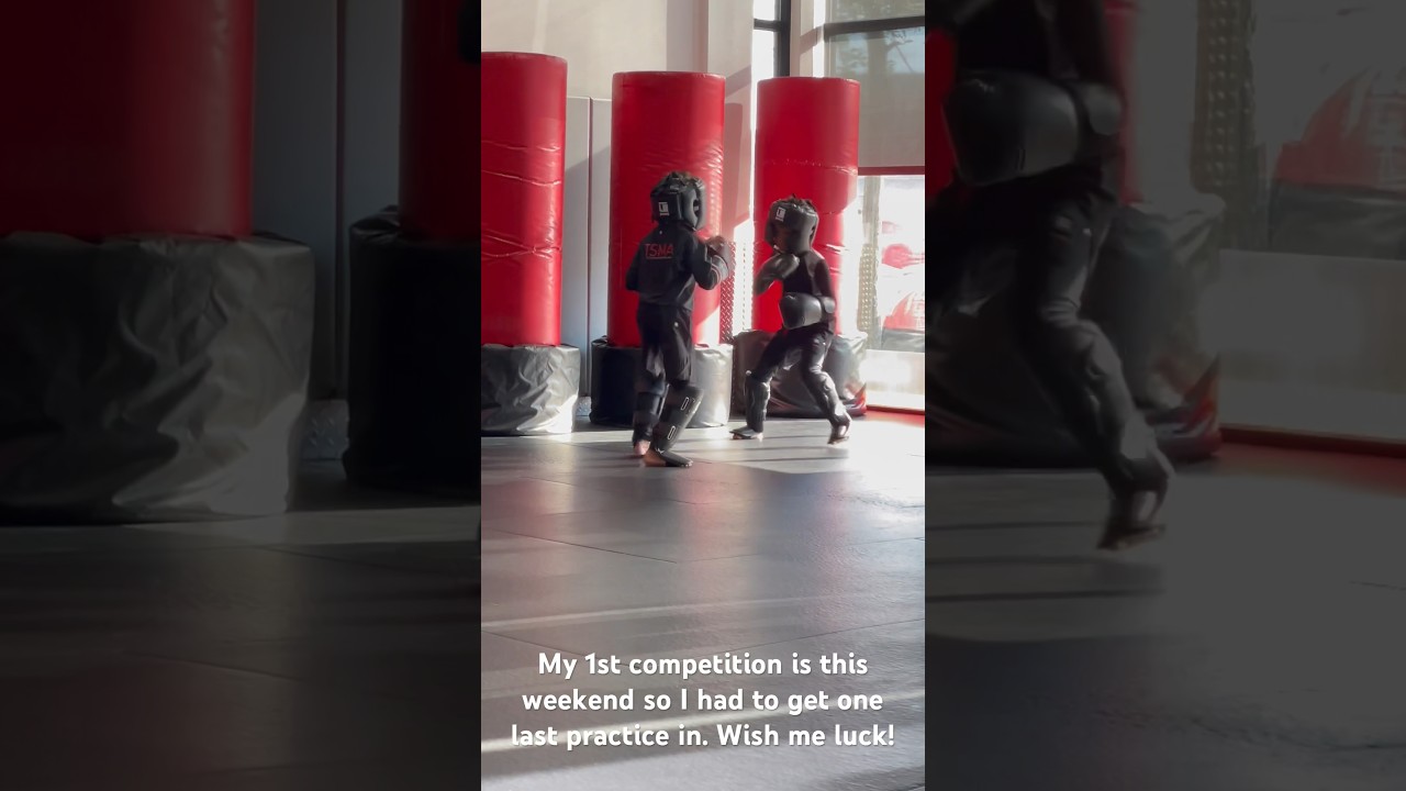 Last Kickboxing practice before My First Kickboxing Competition! #kidsvideo  #kickboxing #kids