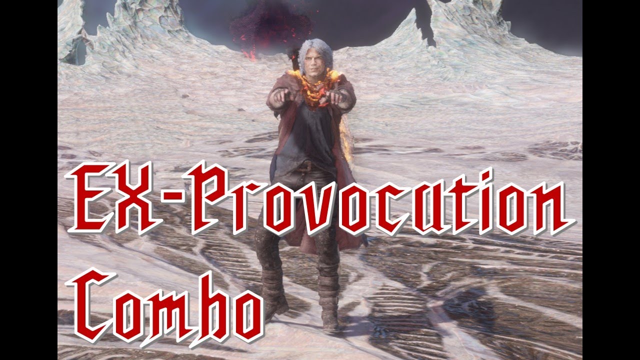 Dante's EX Provocation Combo without enemy's fall