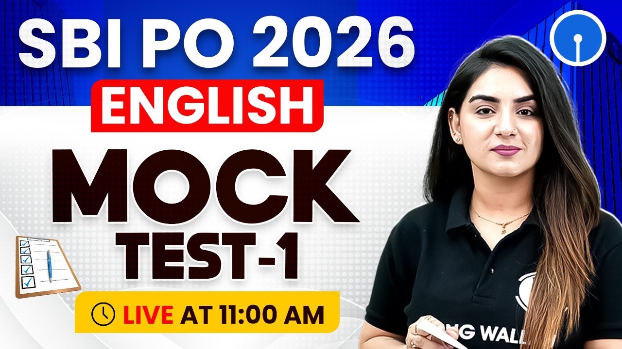 SBI PO 2026 | SBI PO English Mock Test -1 | SBI PO English | by Anchal Ma'am