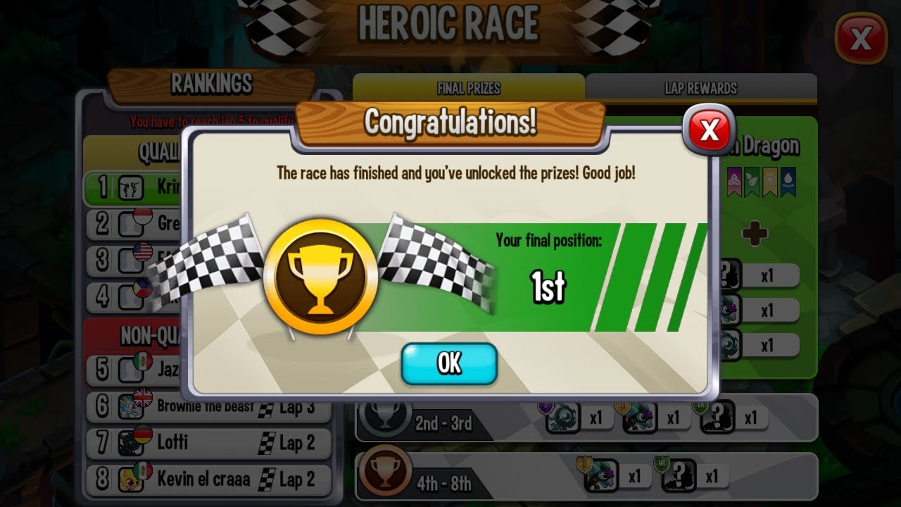 I GOT 1ST IN HEROIC RACE | First heroic dragon | Dragon City