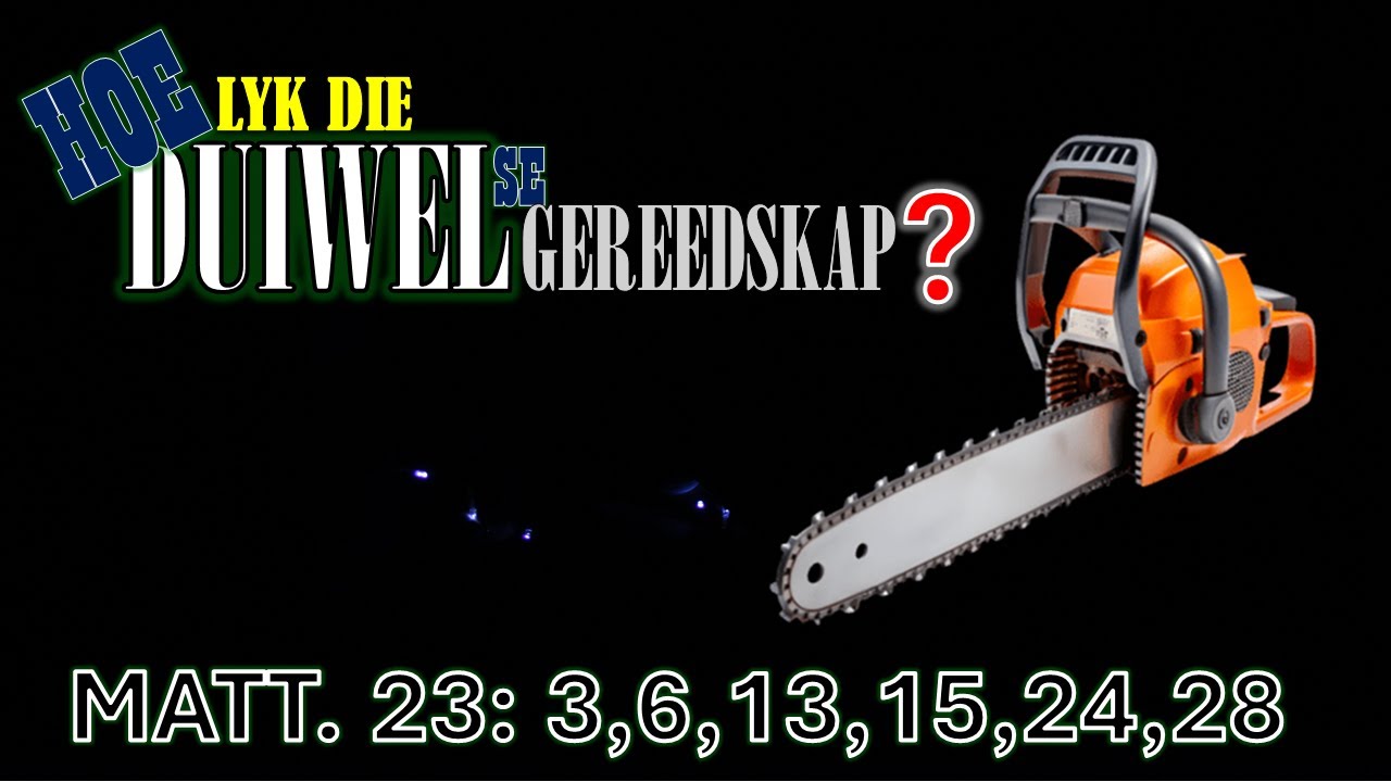 Evangelies-Gereformeerde Kerk, Ds Wimpie Raath, Hoe lyk die duiwel se gereedskap?