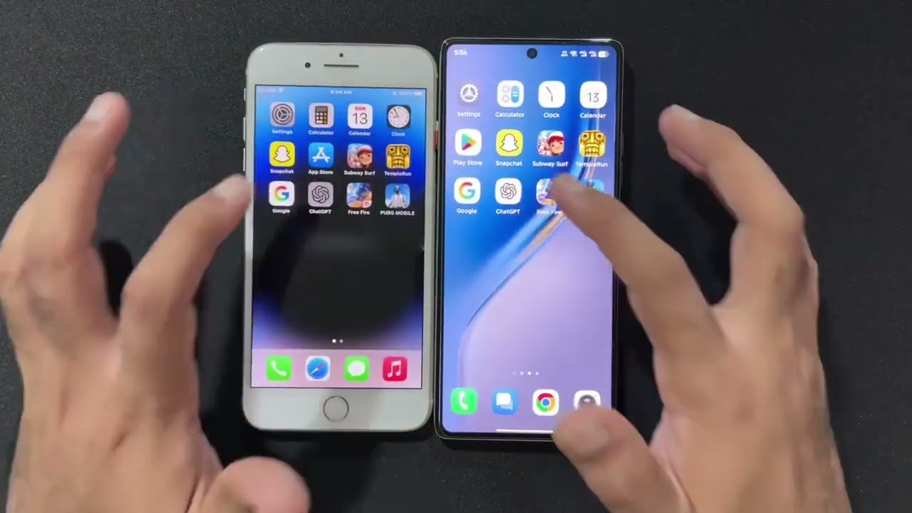 iPhone 8 Plus vs Tecno Camon 40 PRO - Speed Test 