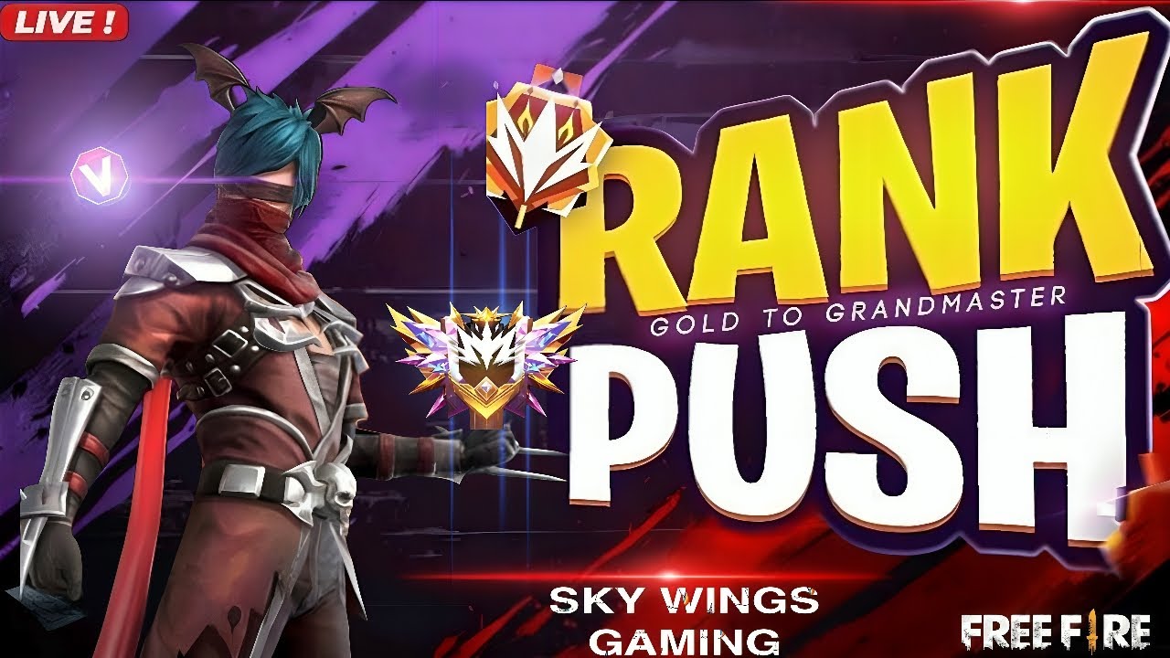 🔴[Live Free Fire New Rank Season Rank Push Live !!