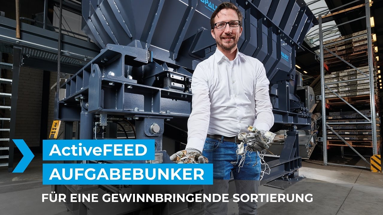 SPALECK ActiveFEED Aufgabebunker für Recyclinglinien und Sortiergeräte