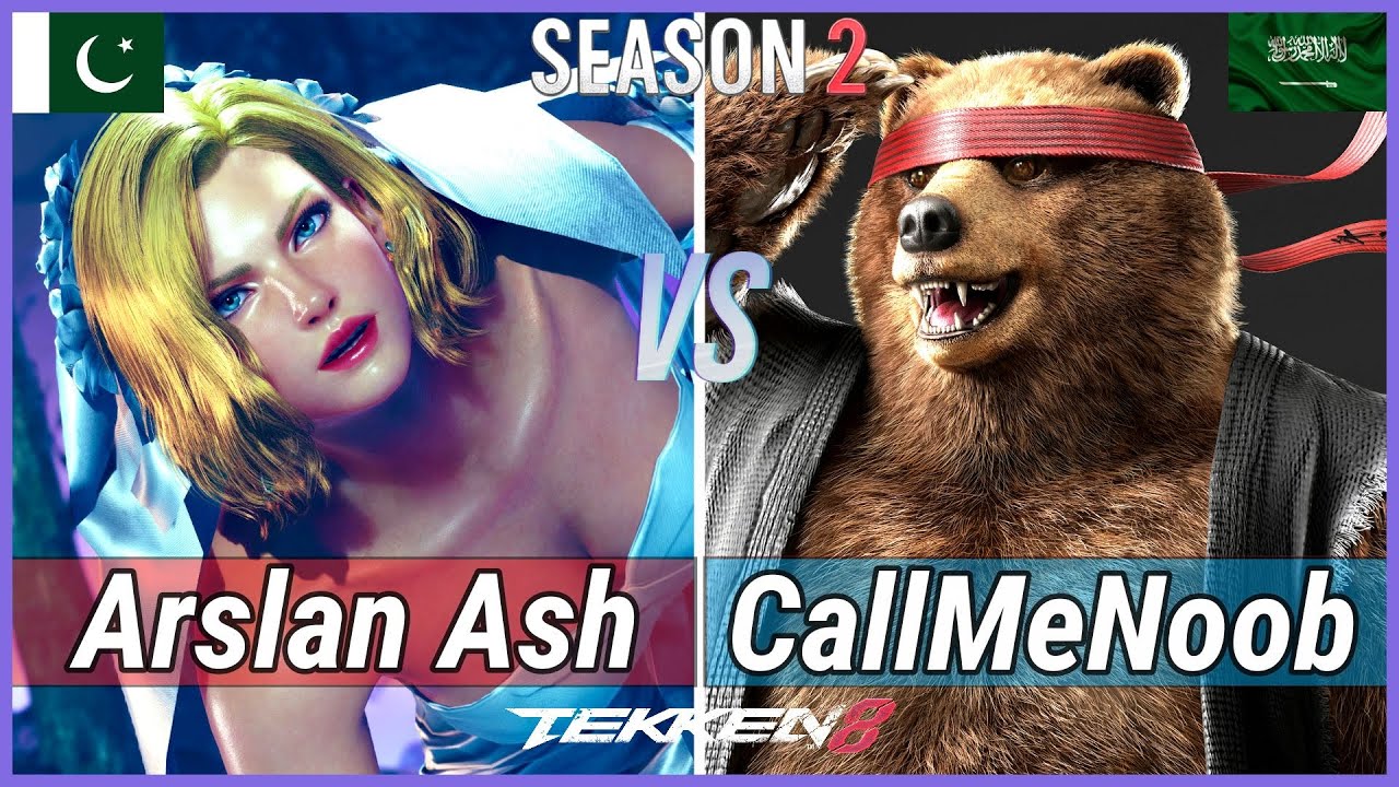 T8 ▰ Arslan Ash (Nina) Vs CallMeNoob (Kuma) ▰ Tekken 8 (SEASON 2) High Level Gameplay