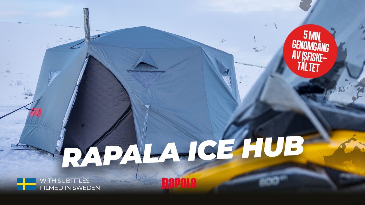 Rapala Ice Hub - 5 min genomgång av grymt bra isfisketält