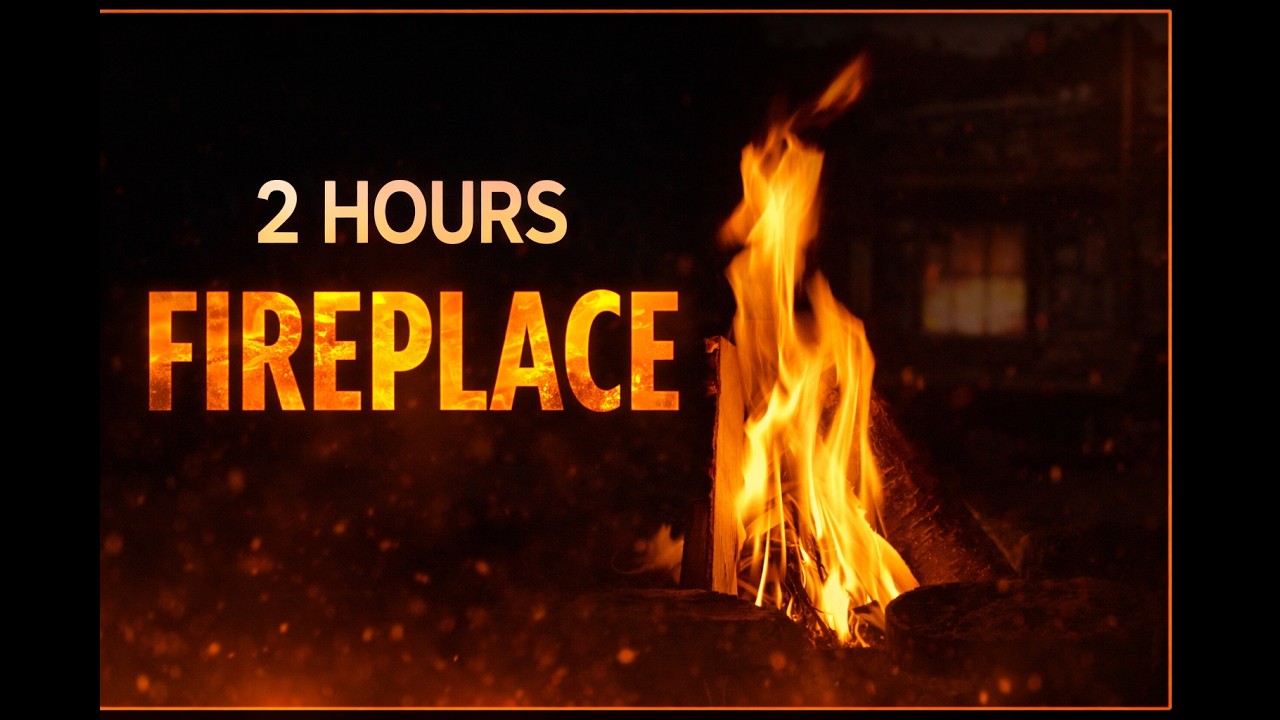 4K Fireplace Ambience 🔥(ASMR) Cozy Crackling Fire Sounds for Deep Sleep (2 Hours)