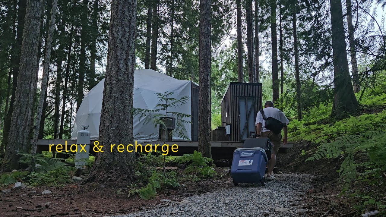⛺️ The BEST Glamping Site in BC! | 📍 Stay Wilder Eco Resort | 🌳 Exploring the Sunshine Coast