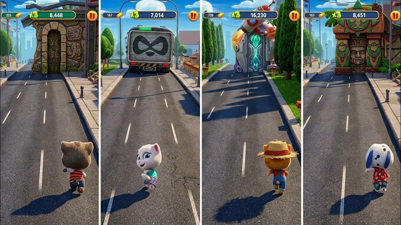 Talking Tom Gold Run: Talking Tom, Talking Angela, Talking Ginger, Talking Hank (Android/iOS) Gam...