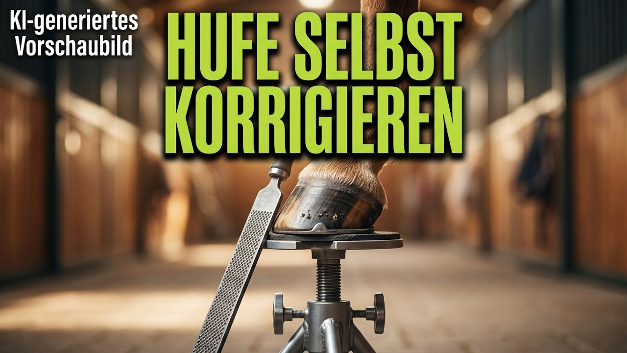 Was kann ich selbst tun? Korrektur einseitig belasteter Hufe!