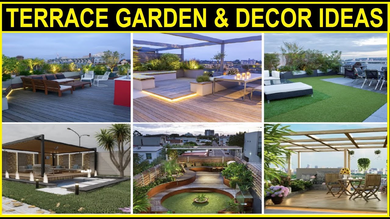 Top 40 Rooftop Terrace Decor Ideas | Terrace Garden Makeover Designs | DIY Balcony Garden Decorating